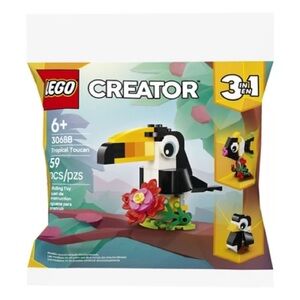 🆕 LEGO Creator 3 in 1 Tropical Toucan 30688 Bag ~ New!
